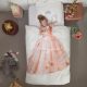 Parure de lit 140x200 PRINCESSE ROSE en coton BIO