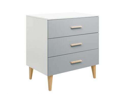 commode enfant moderne Alix blanc et gris 974 boutique saint pierre bébé et enfant