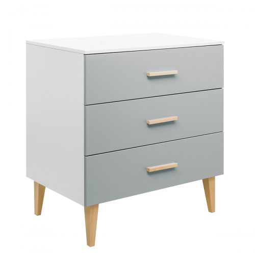 commode enfant moderne Alix blanc et gris 974 boutique saint pierre bébé et enfant