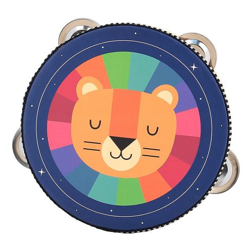 tambourin rainbow arc en ciel marque VILAC instrument de musique en bois pour enfants magasin de jouets en bois à st pierre 97410 livraison LA REUNION 974