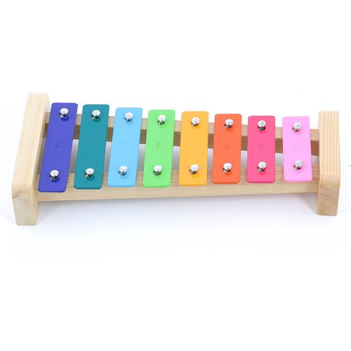 Set musical rainbow arc en ciel marque VILAC instrument de musique en bois pour enfants magasin de jouets en bois à st pierre 97410 livraison LA REUNION 974