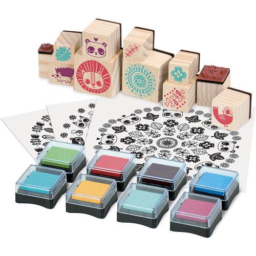 Coffret Tampons en bois MANDALAS