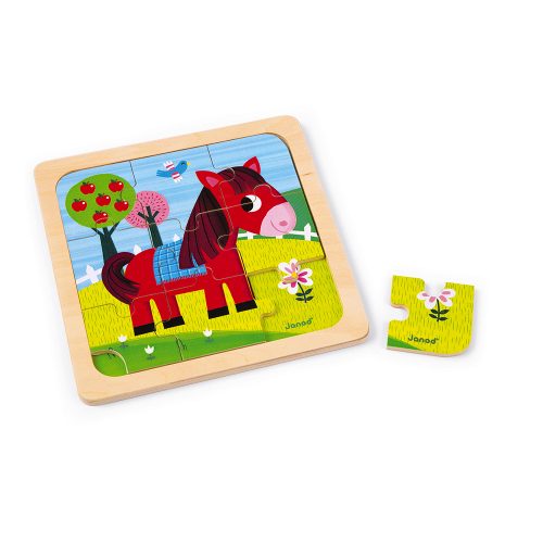 Coffret 3 puzzles 9 pièces ANIMAUX