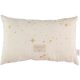 Coussin coton Bio LAUREL GOLD STELLA NATURAL