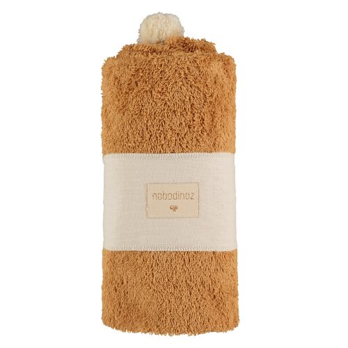 Cape de bain en Coton bio SO CUTE CARAMEL NOBODINOZ