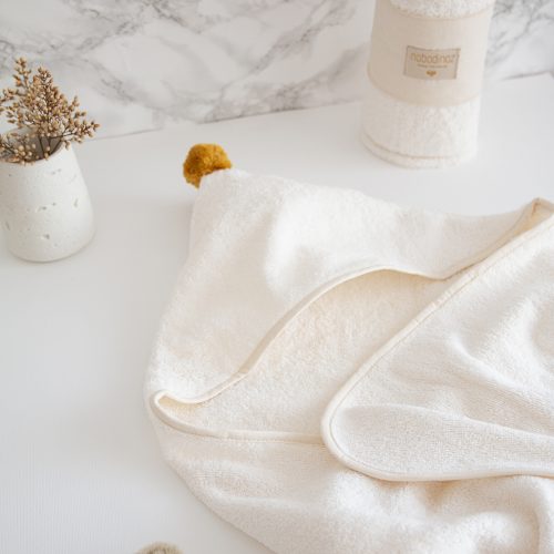 Cape de bain en Coton bio SO CUTE NATURAL NOBODINOZ