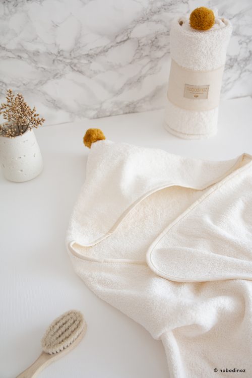 Cape de bain en Coton bio SO CUTE NATURAL NOBODINOZ