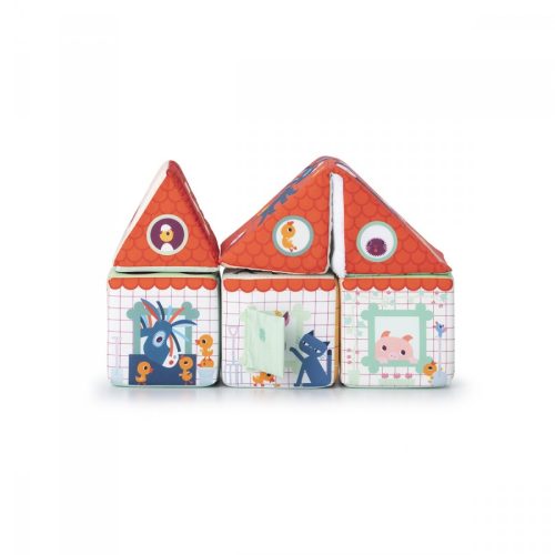 La ferme cube à empiler jeu d'éveil bébé marque LILLIPUTIENS magasin de jouets pour enfant à st pierre 97410 la réunion 974