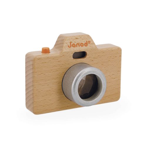 Appareil photo en bois sonore et lumineux pour enfant jeu imitation à partir de 18 mois kaléidoscope revendeur officiel JANOD magasin de jouets en bois à st pierre 97410 livraison la réunion 974