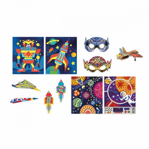 Coffret multiactivités Aventuriers du ciel revendeur officiel JANOD magasin de jouets en bois à st pierre 97410 livraison ile de la Réunion 974