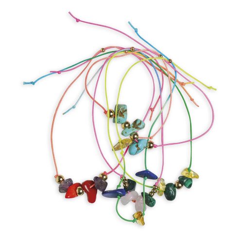 16 bijoux Bijoux Pierres porte bonheur à créer Loisirs créatifs enfant idée cadeau anniversaire revendeur officiel JANOD magasin de jouets en bois à st pierre 97410 livraison ile de la Réunion 974