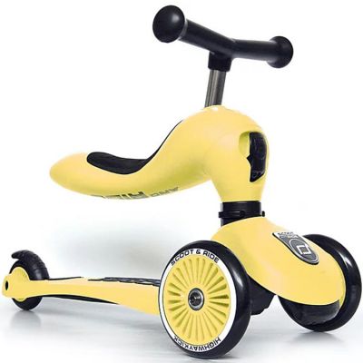 Porteur évolutif JAUNE CITRON SCOOT AND RIDE