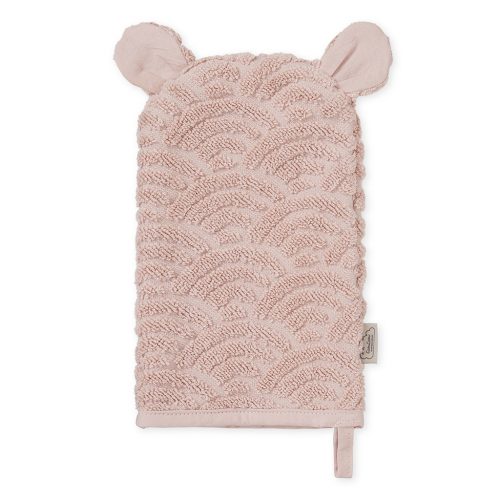 Gant de toilette en coton bio rose cam cam Copenhagen