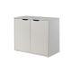 Commode de rangement 2 portes modulable MIAMI BLANC