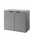 Commode de rangement modulable 2 portes MIAMI Gris