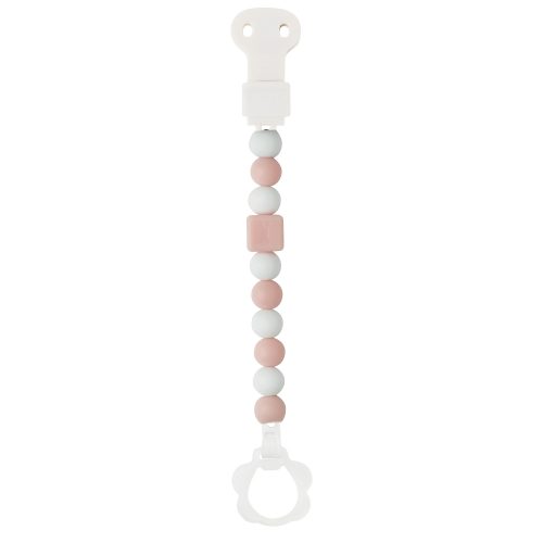 Attache sucette SILICONE rose