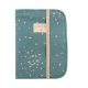 Protège carnet de santé en coton bio GOLD CONFETTI MAGIC GREEN