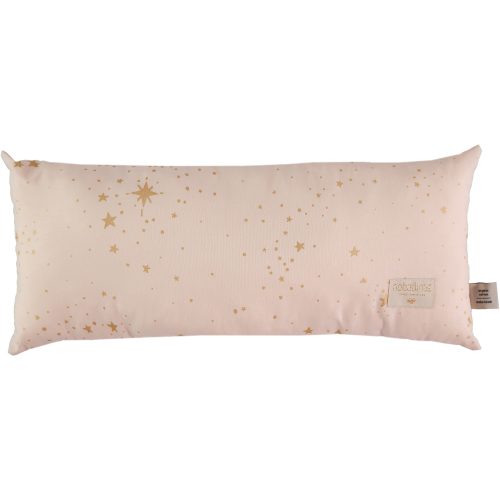 Coussin rectangle coton Bio HARDY GOLD STELLA DREAM PINK