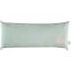 Coussin rectangle coton Bio HARDY WHITE BUBBLE AQUA NOBODINOZ