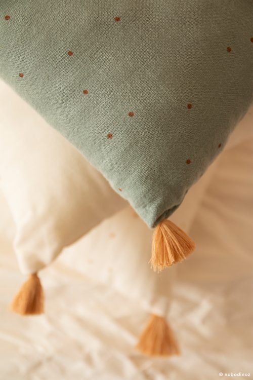 Coussin SUBLIM TOFFEE SWEET DOTS EDEN GREEN