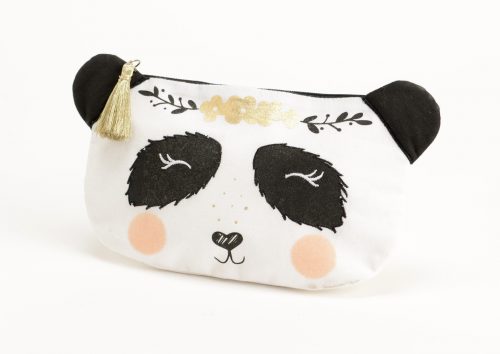 Pochette ou trousse de maquillage panda livraison ile de la reunion