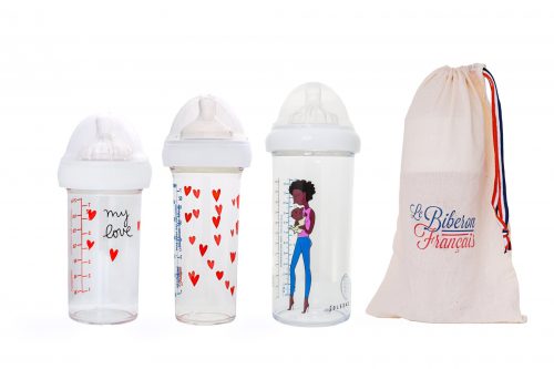 Set de 3 biberons gigognes MAMAN BEBE AFRO le biberon français livraison ile de la réunion saint pierre