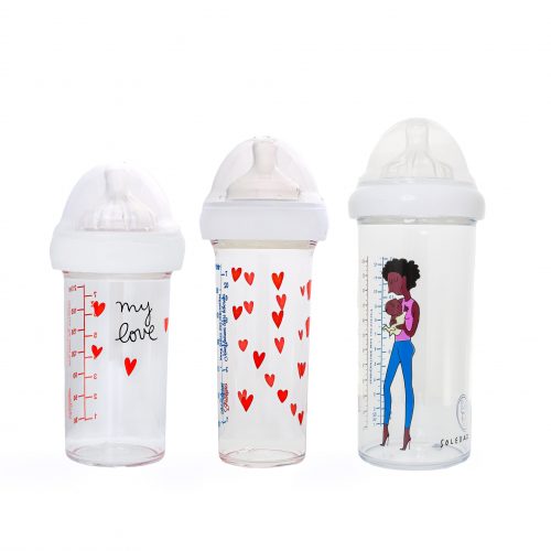 Set de 3 biberons gigognes MAMAN BEBE AFRO le biberon français livraison ile de la réunion saint pierre