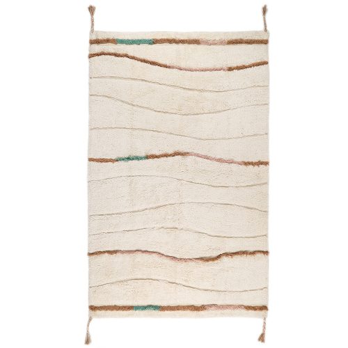 Grand tapis rectangle bohème SERENA tapis coton tendance lavable en machine déco chambre d'enfants et bébé magasin de déco st pierre 97410 la réunion 974