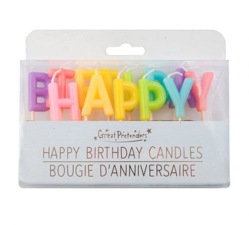 Bougies d'anniversaire HAPPY BIRTHDAY