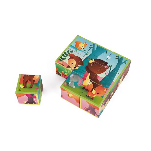 KUBKID 9 Cubes ANIMAUX DE LA FORÊT