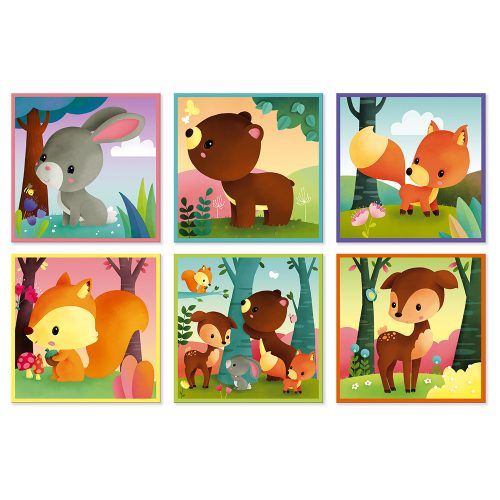 KUBKID 9 Cubes ANIMAUX DE LA FORÊT