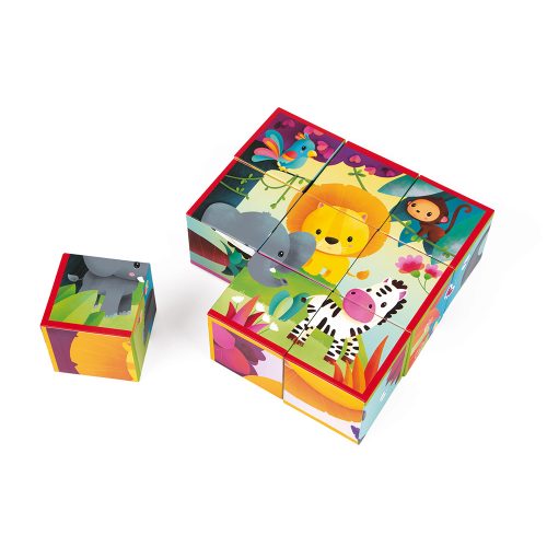 KUBKID 9 Cubes ANIMAUX DE LA JUNGLE