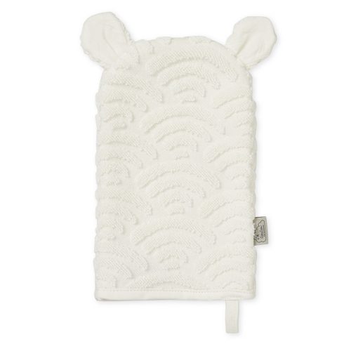 Gant de toilette en coton bio WHITE