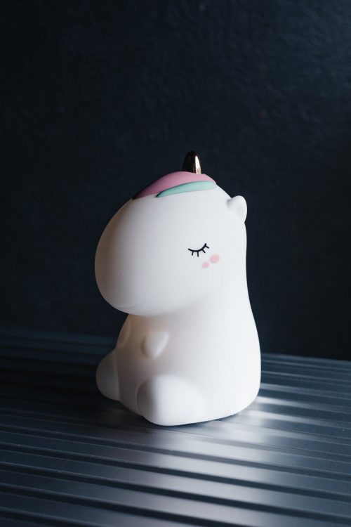 Veilleuse en Silicone couleurs changeantes LIL'UNICORN BLANC