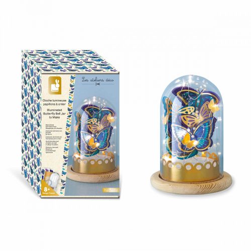 Cloche Lumineuse Papillons à Créer Création déco chambre d'enfants revendeur officiel JANOD magasin de jouets en bois à st pierre 97410 livraison ile de la Réunion 974