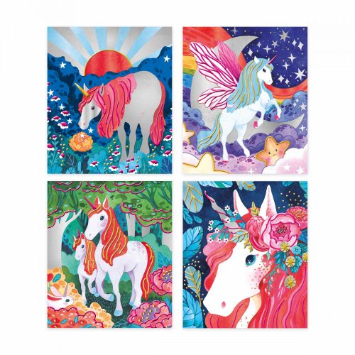 Peinture Nacrée et 3D Licorne loisirs créatifs enfant revendeur officiel JANOD magasin de jouets en bois à st pierre 97410 livraison ile de la Réunion 974