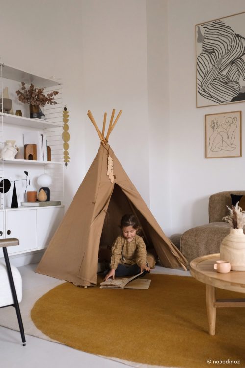 Tipi Nevada FAWN en coton bio revendeur officiel NOBODINOZ boutique bébé et enfant décoration coton bio st pierre 97410 livraison LA REUNION 974