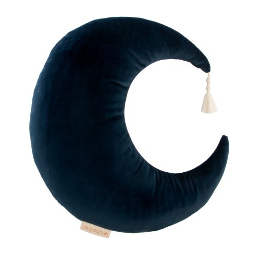 Coussin Lune PIERROT VELVET NIGHT BLUE