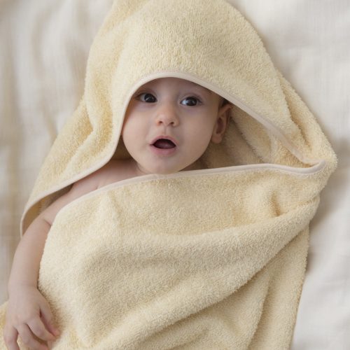 Cape de bain en Coton bio SO CUTE VANILLE