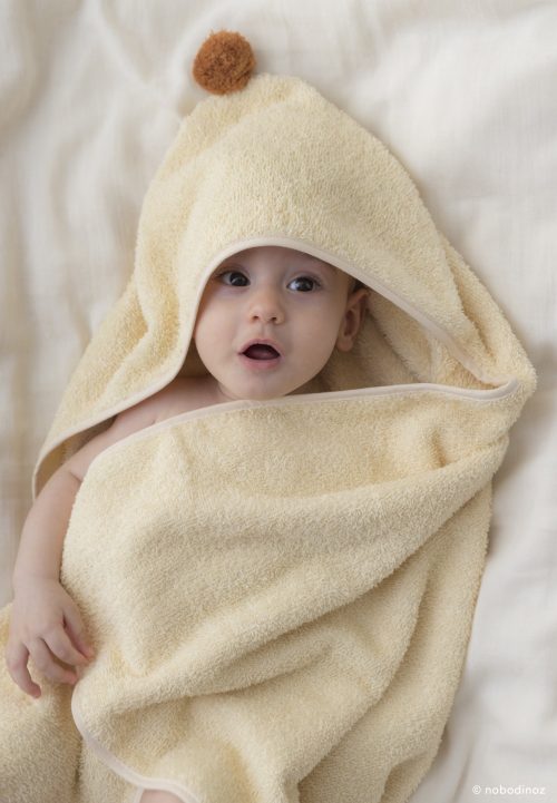 Cape de bain en Coton bio SO CUTE VANILLE