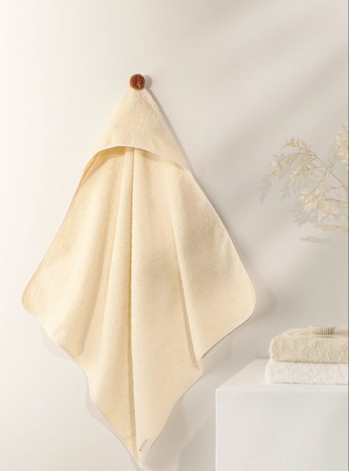 Cape de bain en Coton bio SO CUTE VANILLE