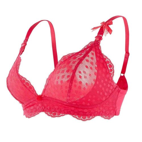 Soutien gorge de grossesse et d'allaitement LOLLYPOP GRENADINE