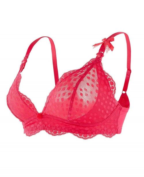 Soutien gorge de grossesse et d'allaitement LOLLYPOP GRENADINE