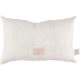 Coussin coton Bio LAUREL WHITE BUBBLE MISTY PINK