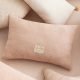 Coussin coton Bio LAUREL WHITE BUBBLE MISTY PINK