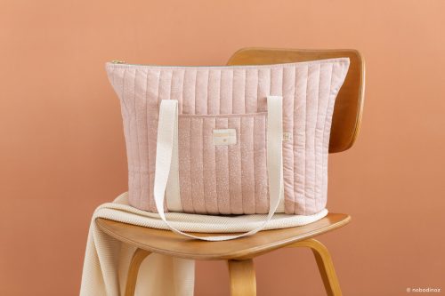 Sac à langer Paris WHITE BUBBLE MISTY PINK