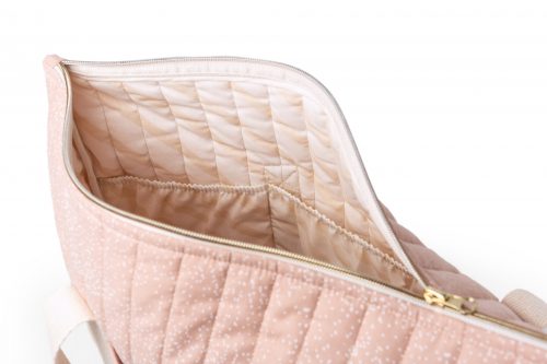 Sac à langer Paris WHITE BUBBLE MISTY PINK