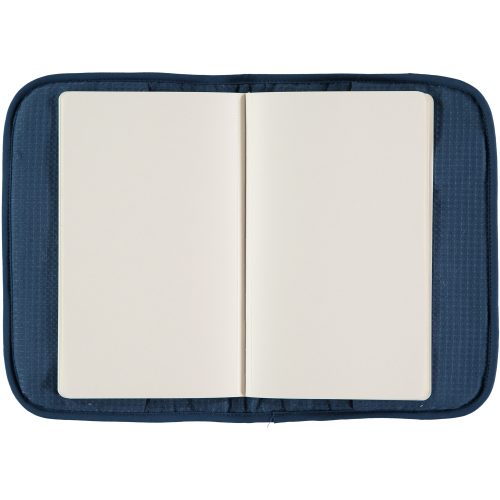 Protège carnet de santé en coton bio NID D'ABEILLE NIGHT BLUE