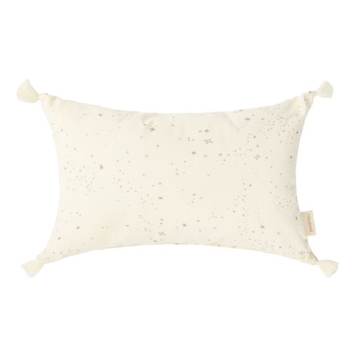 Coussin en coton bio Natural milky way STORIES revendeur officiel NOBODINOZ magasin de décoration coton bio st pierre 97410 livraison LA REUNION 974