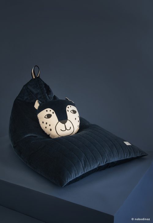 Coussin en coton bio LEOPARD